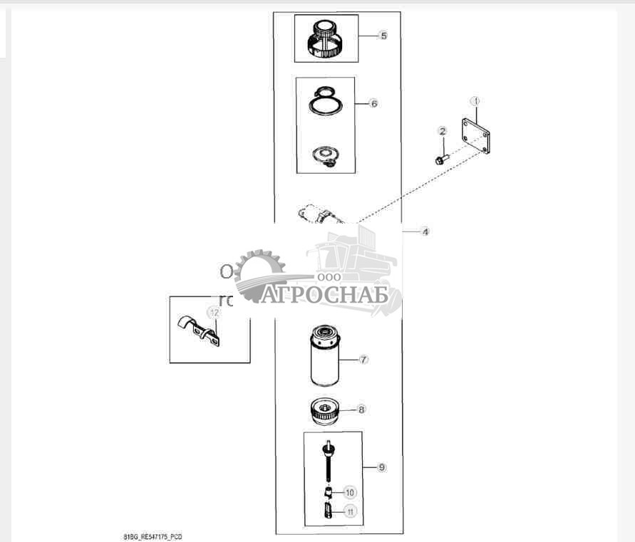 81BG Топл. фильтр грубой очистки 